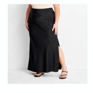 Column Slip Maxi Skirt